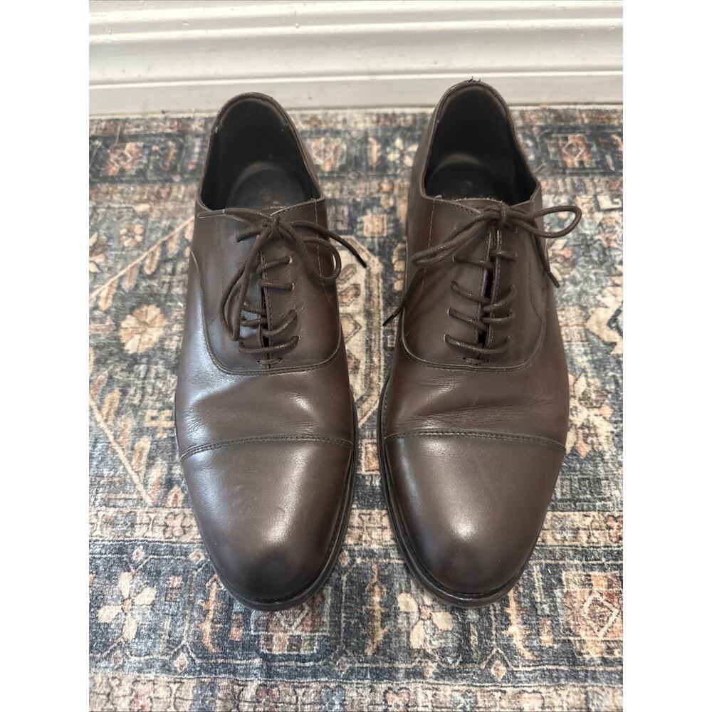 Massimo Dutti made in Spain men Formal shoes Leather Black UK 8 EU 42